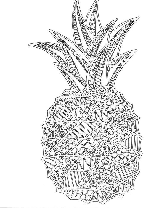 Coloriage Ananas Mandala Pin by Lala Dewitt On 3yloring Pinterest