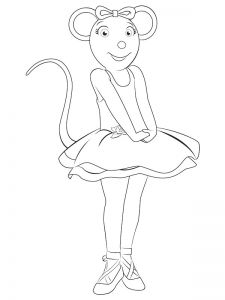 Coloriage Angelina Ballerina Angelina Ballerina Coloring Page Girl Birthday