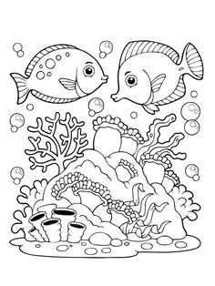 Coloriage Animaux Bord De Mer Coloriage De Deux Petits Enfants Sur La Plage Avec Un Requin Dans L