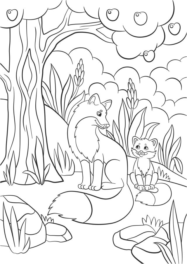 Coloriage Animaux Bord De Mer Un Coloriage De Renard Pour Petits Rusés