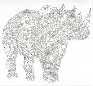 Coloriage Animaux Sauvages Difficile Animaux Fantastiques Coloring Pages Pinterest