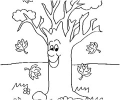 Coloriage Arbre D Automne Maternelle Coloriage Arbre Automne Maternelle