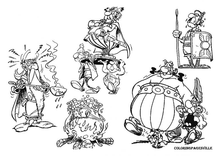 Coloriage astérix Et Obélix Et Les Romains Coloriage asterix Et Obelix