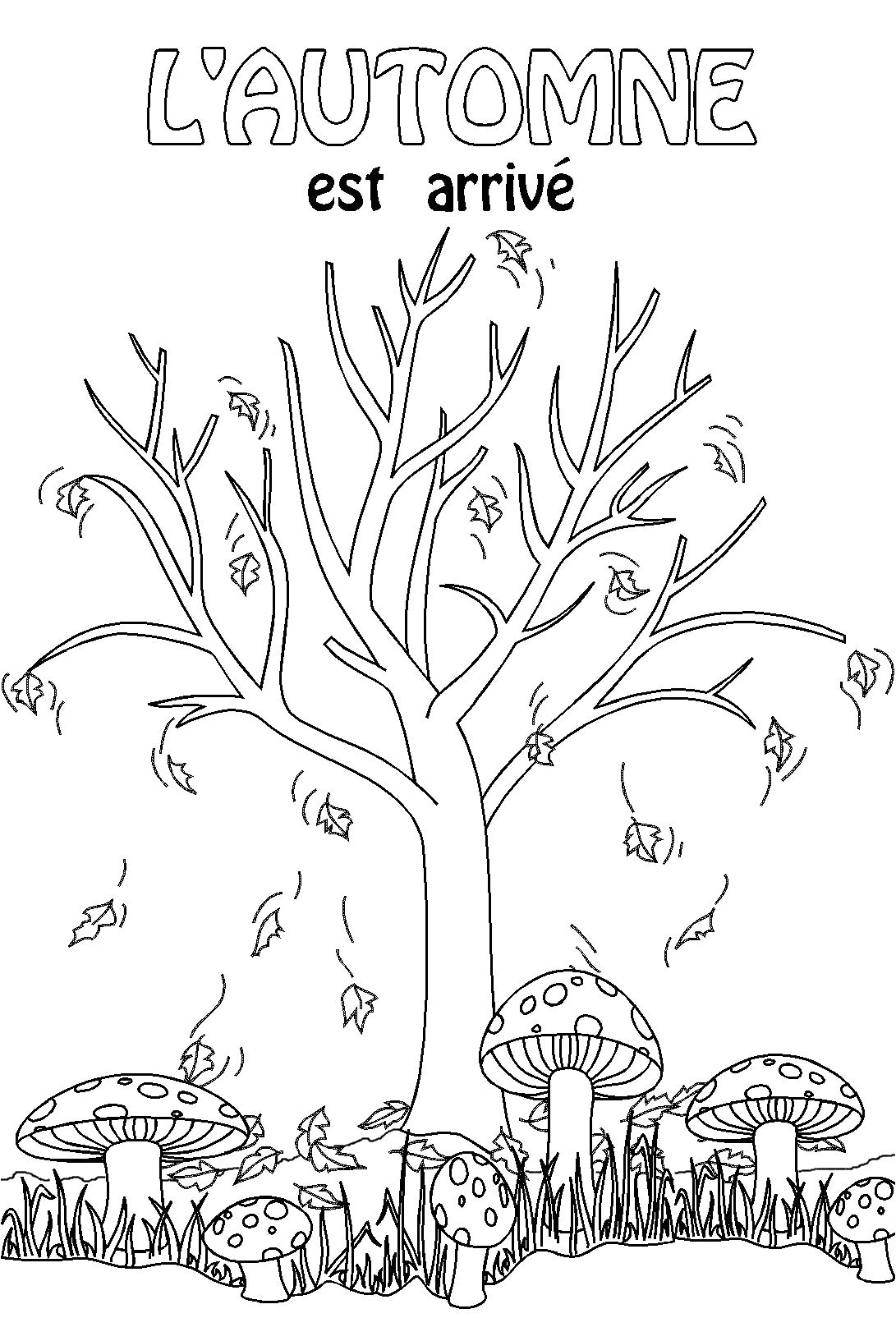Coloriage Automne Maternelle Gs Coloriage Gs Automne