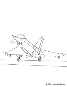 Coloriage Avion De Chasse Rafale Coloriages Coloriage Décollage Avion De Guerre Fr Hellokids