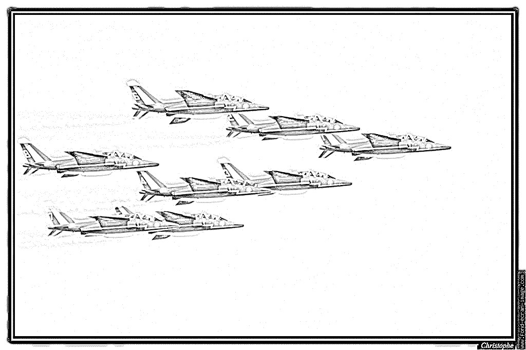 Coloriage Avion Patrouille De France Coloriage Patrouilledefrance   Imprimer Pour Les Enfants Dessin