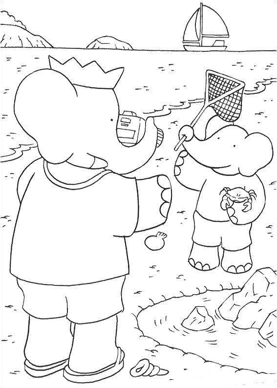 Coloriage Babar à Imprimer Gratuit 10 Best Babar Coloring Page Images On Pinterest