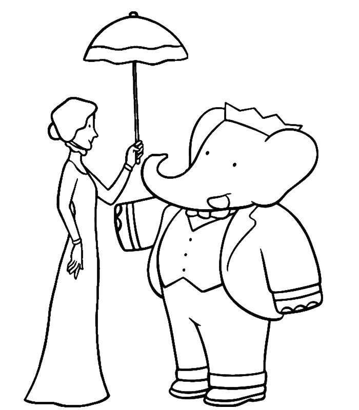 Coloriage Babar à Imprimer Gratuit 10 Best Babar Coloring Page Images On Pinterest