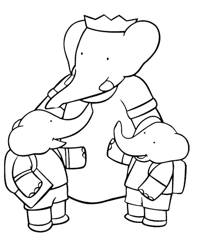 Coloriage Babar à Imprimer Gratuit 10 Best Babar Coloring Page Images On Pinterest
