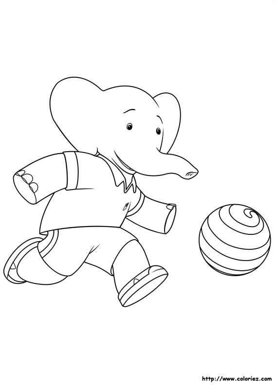 Coloriage Babar Et Badou Coloriage Babar Et Les Aventures De Badou Choisis Tes Coloriages