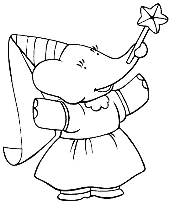 Coloriage Babar Gratuit Babar 20 Dessins Animés – Coloriages   Imprimer