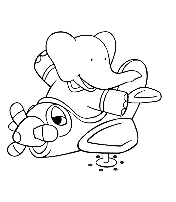 Coloriage Babar Gratuit Babar 7 Dessins Animés – Coloriages   Imprimer