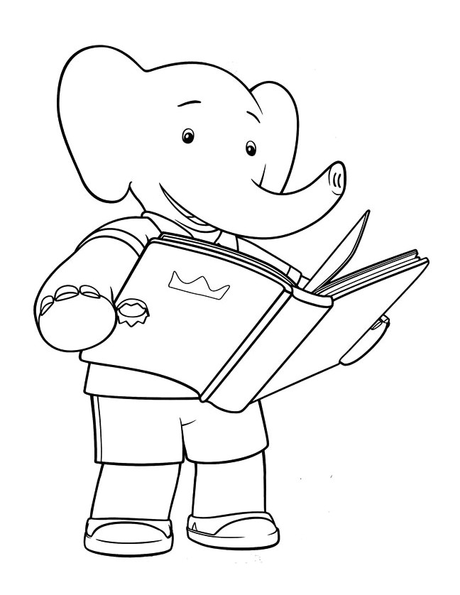 Coloriage Babar Gratuit Babar Roi Elephant 11 Coloriage Babar Coloriages Pour Enfants