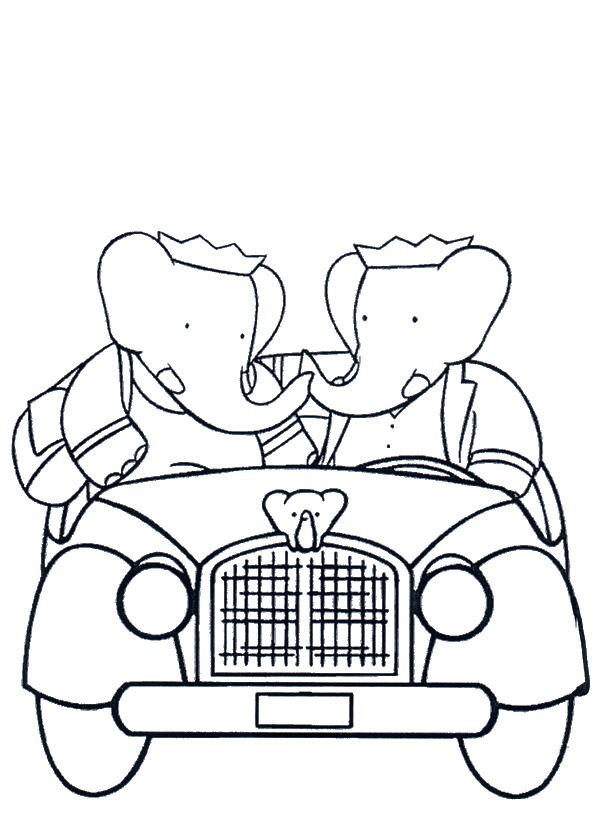 Coloriage Babar Gratuit Babar Roi Elephant 2 Coloriage Babar Coloriages Pour Enfants