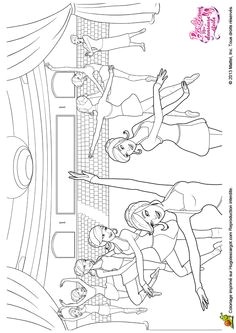 Coloriage Ballerina En Ligne Coloriage Grand Jeté Danseuse   Colorier