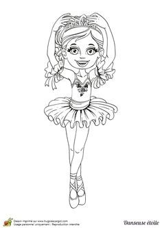 Coloriage Ballerina En Ligne Coloriage Grand Jeté Danseuse   Colorier