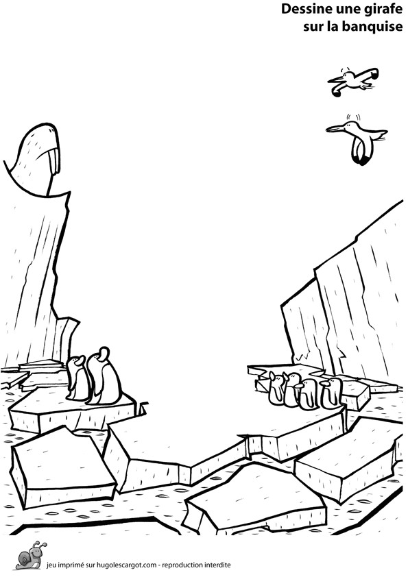 Coloriage Banquise Imprimer Coloriage Jeu Banquise Sur Hugolescargot