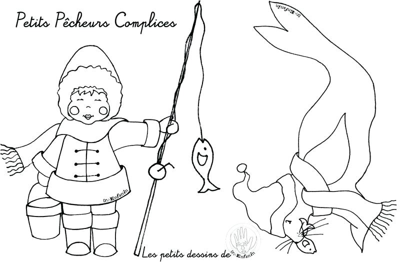 Coloriage Banquise Imprimer Lhiver Froid Pale nord Banquise Esquimaux Le Long Voyage Du Esquimau