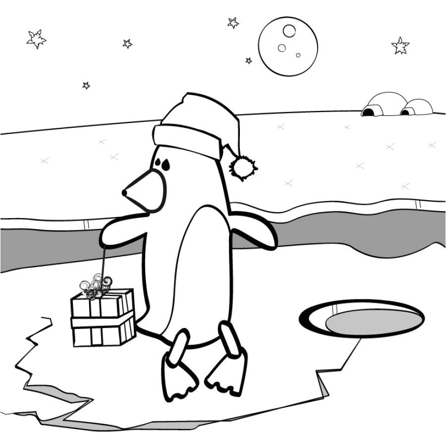 Coloriage Banquise Pingouin Dessins Gratuits   Colorier Coloriage Pingouin   Imprimer