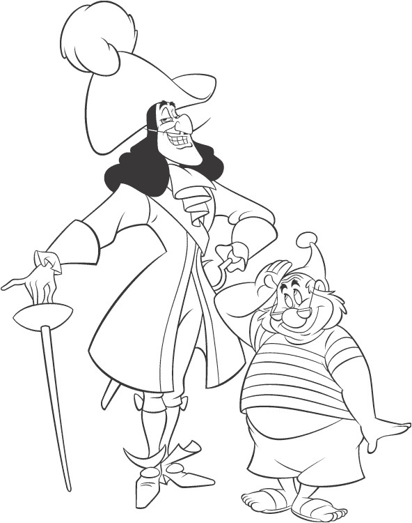 Coloriage Bateau Capitaine Crochet Disney Villains Coloring Page Captain Hook