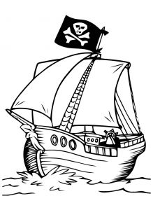 Coloriage Bateau Pirate Capitaine Crochet Coloriage Bateau Pirate Capitaine Crochet