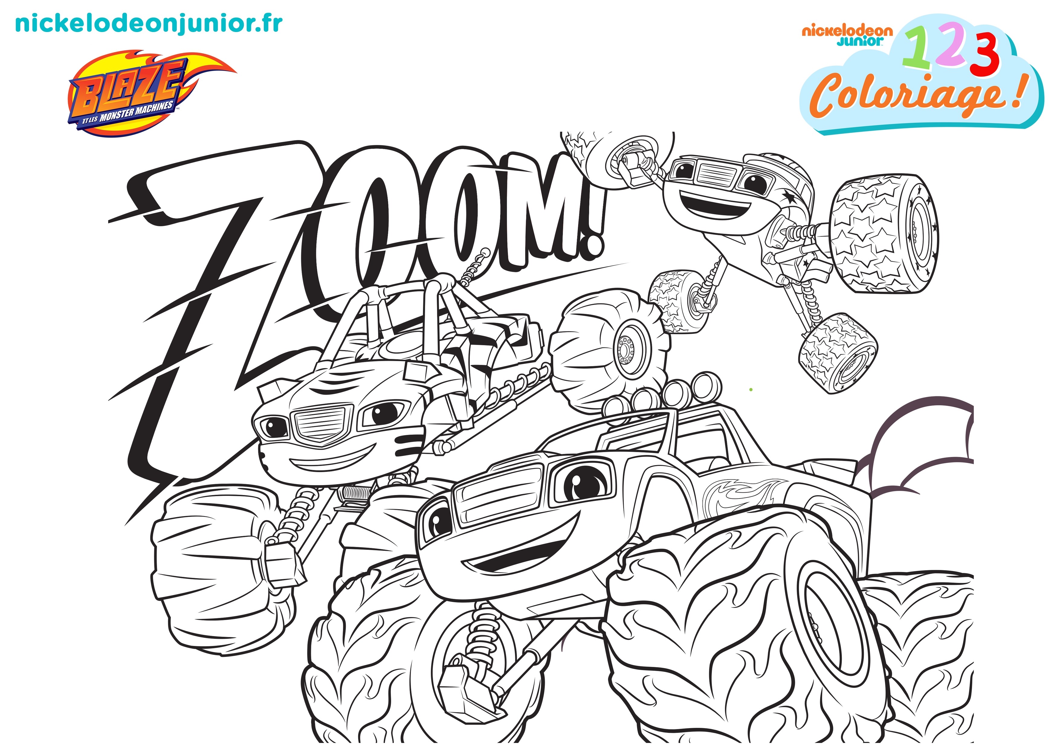 Coloriage Blaze à Imprimer élégant Coloriage Blaze Et Les Monster Machine A Imprimer