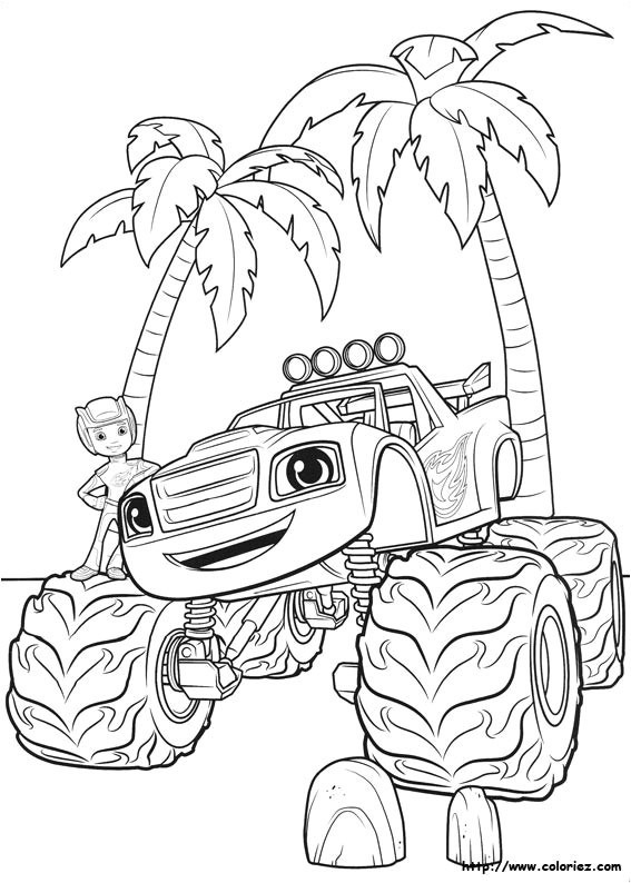 Coloriage Blaze Crusher Index Of Images Coloriage Blaze Et Les Monster Machines