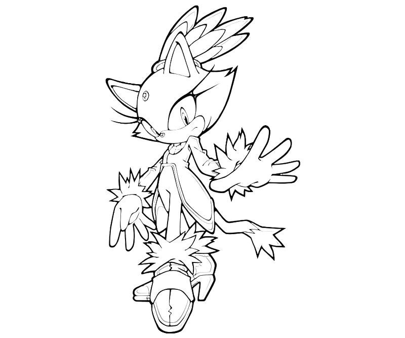 Coloriage Blaze sonic sonic Generations Coloring Pages