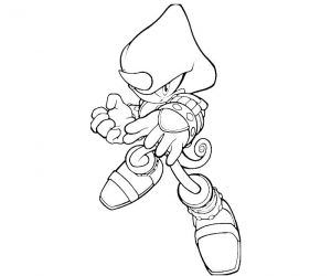 Coloriage Blaze sonic sonic Generations Espio the Chameleon Action