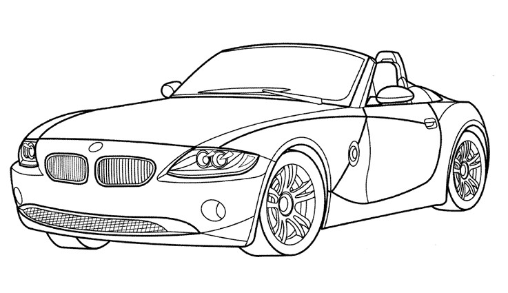Coloriage Bmw Imprimer Gratuit Coloriage Automobile Les Beaux Dessins De Transport   Imprimer Et