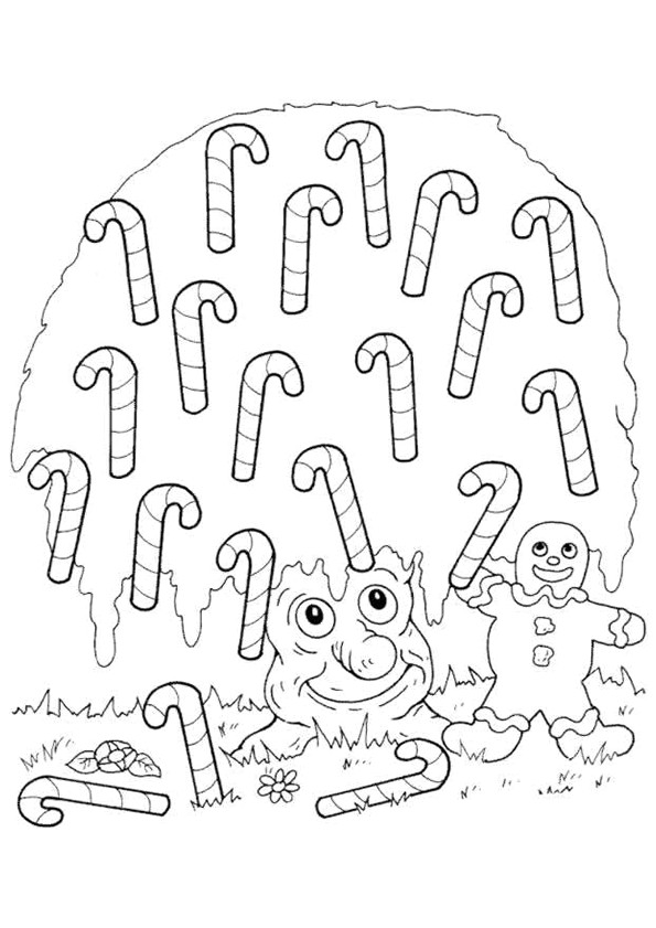 Coloriage Bonbons En Ligne Coloriage Noel Bonbons Sur Hugolescargot Hugolescargot