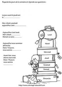 Coloriage Bonne Année 2018 Les Mois French Le Temps Pinterest