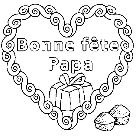 Coloriage Bonne Fete Papa Cheri Coloriage Bonne Fete Papa Coeur