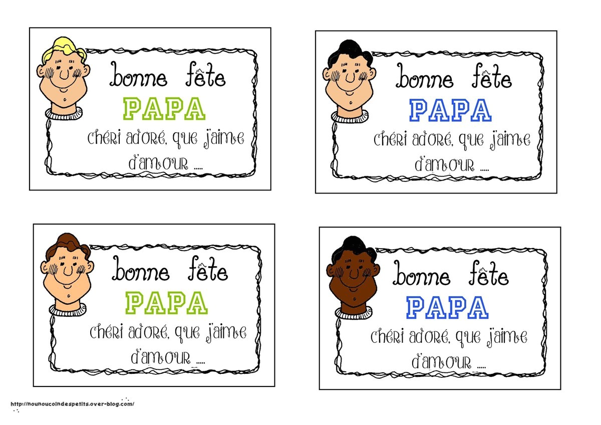 Coloriage Bonne Fete Papa Cheri Fete Des Peres Le Blog De Nounoucoindespetits