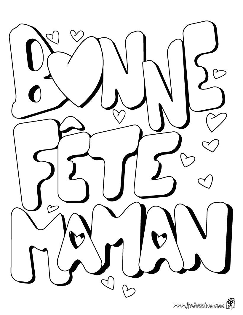 Coloriage Bonne Fete Papa Maternelle Coloriage Fªte Des M¨res Bonne Fªte Maman