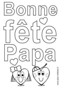 Coloriage Bonne Fete Papa Maternelle Dossier Criminel Gardo St Valentin Pinterest