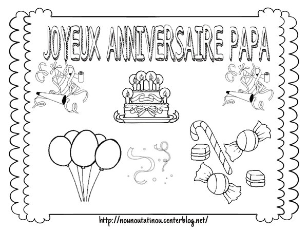 Coloriage Bonne Fete Papa Moto Coloriage Bon Anniversaire Papa