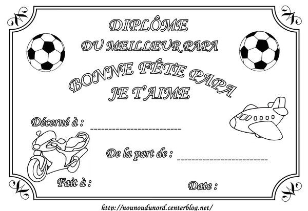 Coloriage Bonne Fete Papa Nounou Du nord Coloriage Diplome Fete Maman Papa