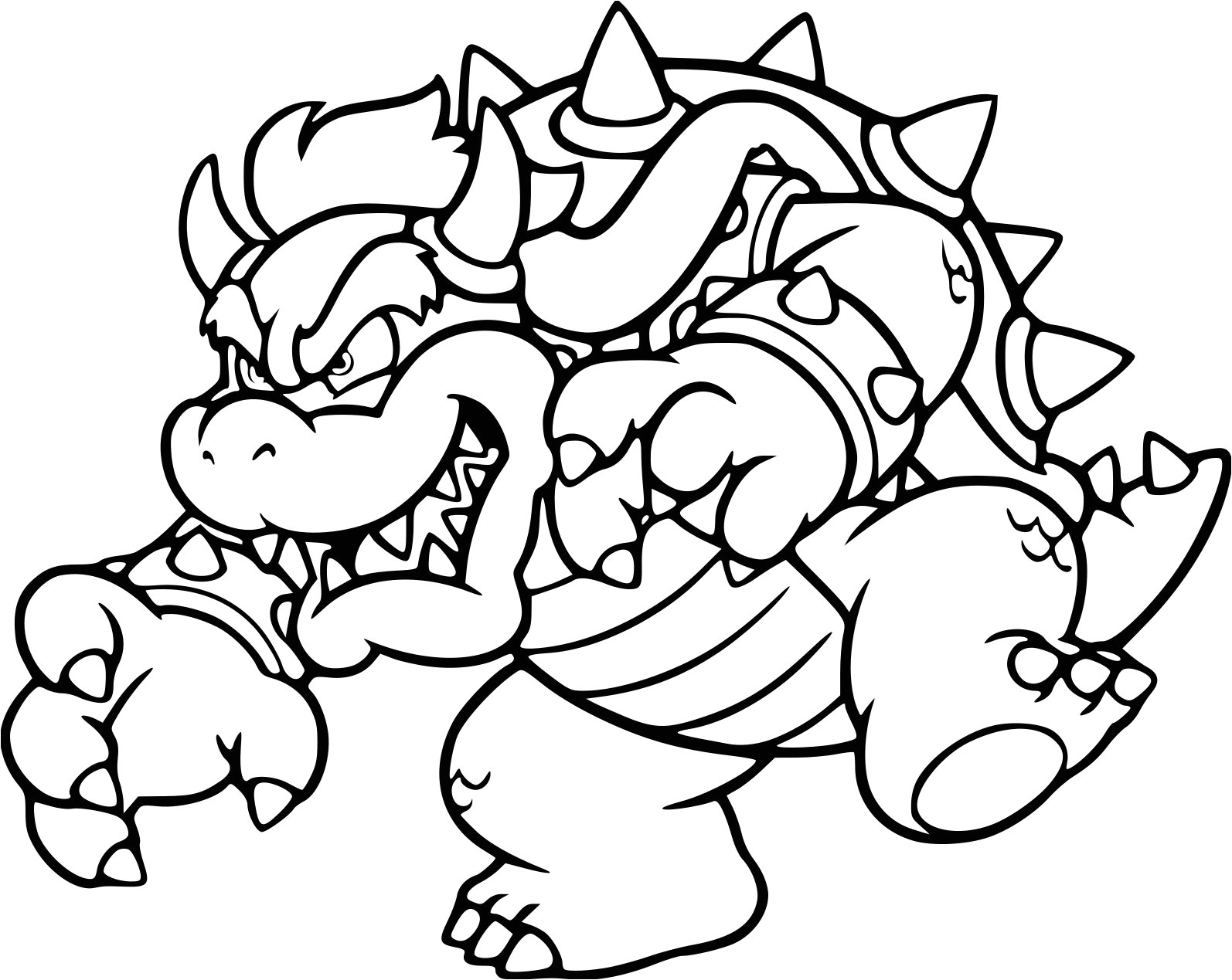 Coloriage Bowser A Imprimer Bowser Dessin Laspromcloset
