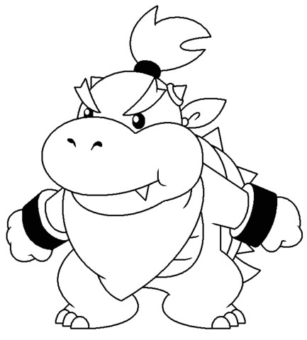 Coloriage Bowser A Imprimer Coloriage Bowser Jr
