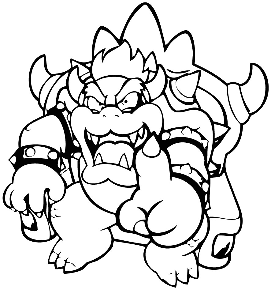Coloriage Bowser A Imprimer Gratuit Coloriages Mario Bros 9 Coloriage Super Mario Coloriages Pour