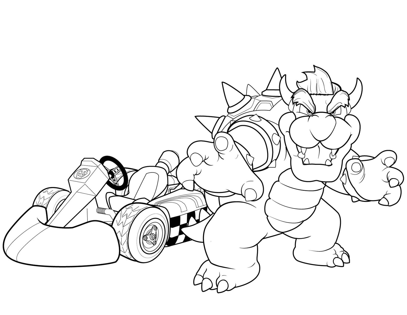 Coloriage Bowser Chat Coloriage Bowser Squelette