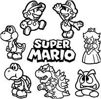 Coloriage Bowser Mario Mario Bross Tegninger Til Farvel¦gning Printbare Farvel¦gning for