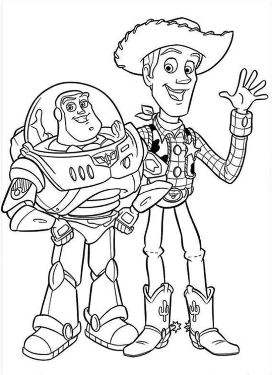 Coloriage Buzz L éclair Et Zorg toy Story Buzz Lightyear E Woo Printable Coloring