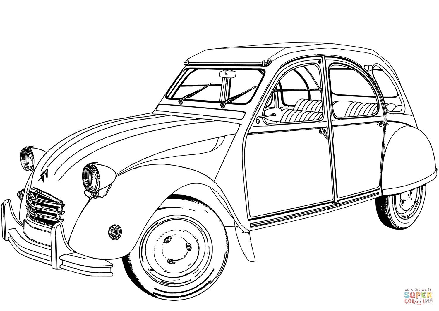 Coloriage C4 Picasso Coloriage Citro N 2 Cv