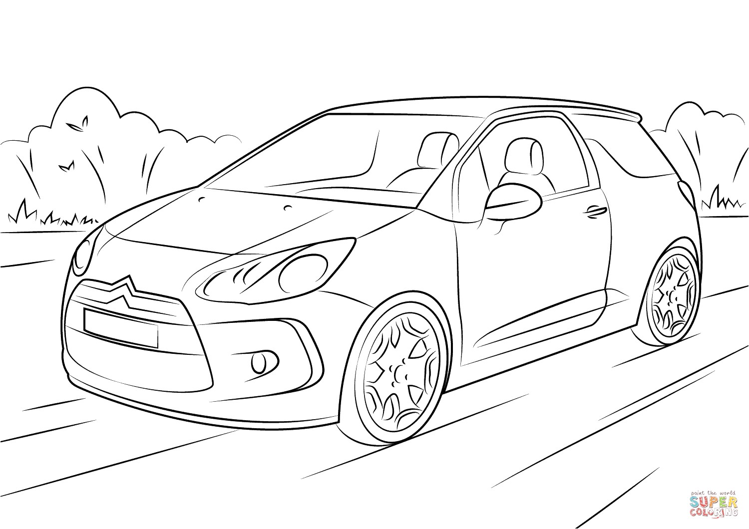 Coloriage C4 Picasso Coloriage Citro N Ds3