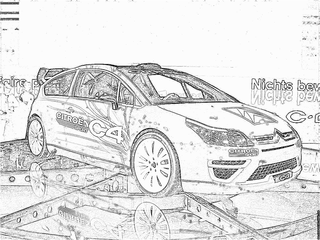 Coloriage C4 Picasso Voiture Citroen Saxo Coloriage