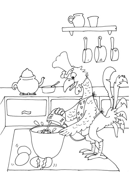 Coloriage Calimero à Imprimer Dessins Gratuits   Colorier Coloriage Salle A Manger   Imprimer