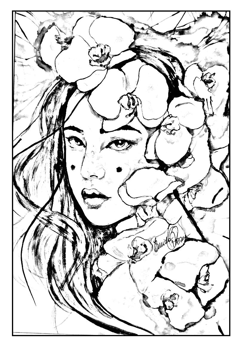 Coloriage Calimero à Imprimer Free Coloring Page Coloring Geisha Japan to Print A Pure and