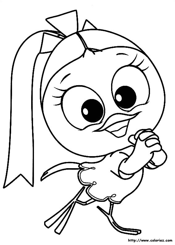 Coloriage Calimero Et Priscilla Coloriage Priscilla Est Ravie